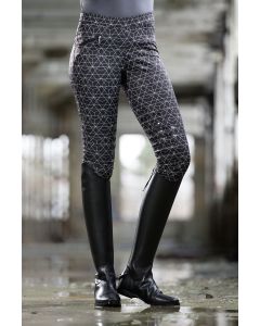 HKM Winter Reitleggings PIEMONT Kniebesatz-dunkelgrau