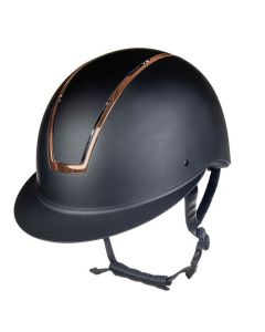 HKM Reithelm Lady Shield-M (55-57)-schwarz-rosegold