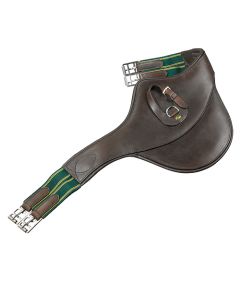 ERIC THOMAS Sattelgurt mit Springstollenschutz, Warmblut havana