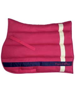 EQUI-THÈME "Stripe" Vielseitigkeits Schabracke himbeer/marine