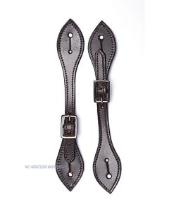 WI Western Imports Westernsporenriemen für Damen dunkelbraun