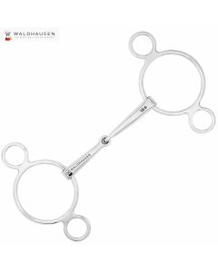 Waldhausen 3-Ring Gebiss einfach gebrochen Edelstahl