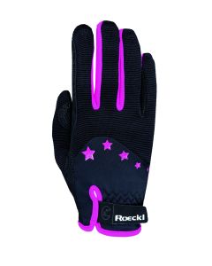 Roeckl Reithandschuh TORONTO schwarz/pink