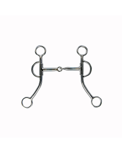 Snaffle Bit mit Shanks, einfach gebrochen