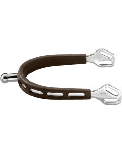 Sprenger ULTRA fit BROWN GRIP Sporen Edelstahl rostfrei 20 mm kugelförmig |LANCADE Reitsport