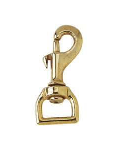 Karabiner mit Wirbel Messing
