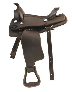 L-Sport Westernsattel aus Synthetik- braun