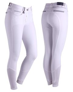 QHP Reithose Chaney Grip-weiß