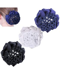 Haarnetz für Dutt mit Schleife und Klammern Flower|LANCADE Reitsport