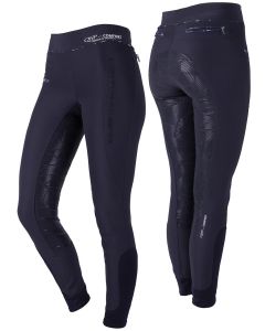 QHP Reithose/Reitleggins Lena mit Vollgrip-navy