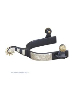 WI Western Imports Westernsporen Black Steel Gravur