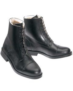 warm gefütterte Schnürstiefelette Leder