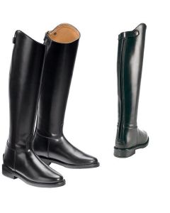 Lederstiefel mit Reißverschluss