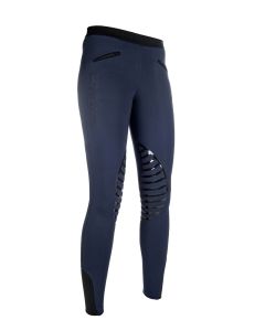 HKM Reitleggins Starlight mit Silikonkniebesatz-dunkelblau