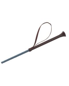WHIP & GO Six Reitstock schokobraun/hellblau