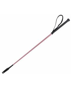 WHIP & GO Reflex Reitstock fuchsia/grau