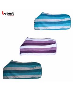 L-Sport Fleecedecke Abschwitzdecke STRIPE für Shetty Pony Holzpferd Spielpferd |LANCADE Reitsport
