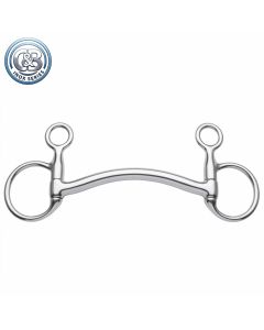 C&B inox series Bauchertrense Edelstahl Stange mit Zungenfreiheit 16 mm |LANCADE Reitsport