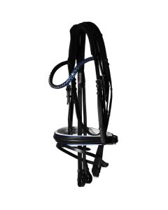 Döbert Classic Luxus Trensenzaum Blau Weiß