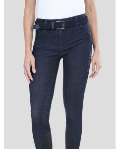 Equiline Jeansreithose für Damen mit Halbbesatz CALYK