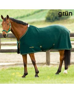 Equi Theme Abschwitzdecke Fleecedecke mit Kreuzgurten-grün