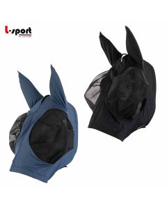 L-Sport Fliegenmaske elastisch mit Reißverschluss |LANCADE Reitsport