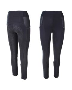 HKM Reitleggings Mesh Silikon Vollbesatz
