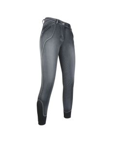 HKM Reithose SEDONA Denim Silikon-Vollbesatz