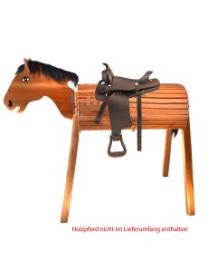 L-Sport Westernsattel für Holzpferd Synthetik |LANCADE Reitsport