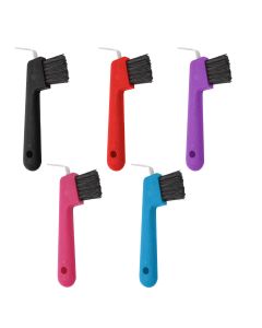 Hufkratzer Huf Pick verschiedene Farben, mit Bürste