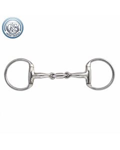 C&B inox series Olivkopftrense Edelstahl doppelt gebrochen 16 mm |LANCADE Reitsport