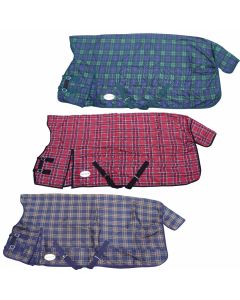 Equitack Regendecke mit Fleecefutter und High Neck KARO|LANCADE Reitsport