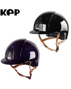 Kep Reithelm CROMO SMART POLISH BGE Riemen hellbraun|LANCADE Reitsport