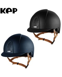 Kep Reithelm CROMO SMART BGE Riemen hellbraun |LANCADE Reitsport