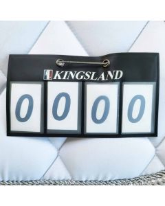 Kingsland einzelne Startnummer für Schabracke 4-stellig KLpalmer|LANCADE Reitsport