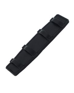 Kinnkettenschutz Leder schwarz