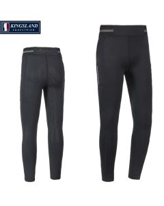 Kingsland Reitleggings für Kinder Silikon Vollbesatz KLkacy-schwarz|LANCADE Reitsport