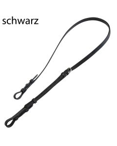 Eric Thomas Kopfriemen für Steigergebiss Zungenstreckergebiss-schwarz |LANCADE Reitsport