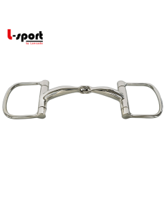 L-Sport D-Ring Trense einfach gebrochen Edelstahl