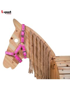 L-Sport Halfter für kleines Holzpferd -rosa|LANCADE Reitsport