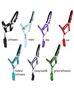 L-Sport Set Halfter Nylon unterlegt Strick mit Karabinerhaken