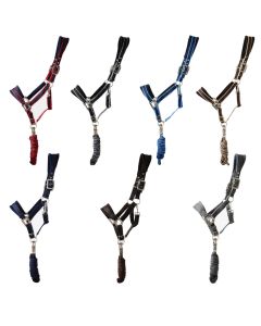 L-Sport Set Halfter Nylon weich unterlegt Strick mit Panikhaken