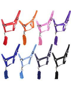 L-Sport Set Nylon Halfter und weicher Strick mit Karabinerhaken