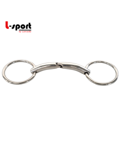 L Sport Optimum Wassertrense einfach gebrochen Edelstahl fine link|LANCADE Reitsport