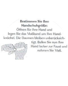 Massanleitung Handschuhe