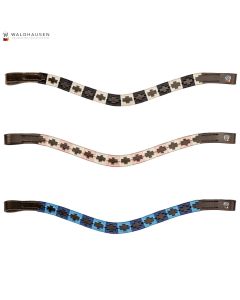 Waldhausen Stirnriemen Stirnband Polo Leder braun|LANCADE Reitsport