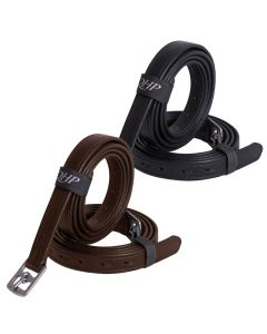 QHP Steigbügelriemen STARK Leder mit Nylonkern