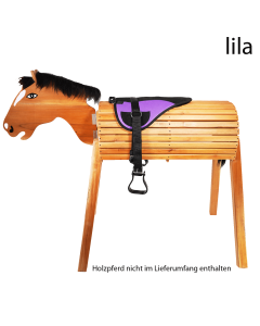 L-Sport Reitkissen Sattel für Holzpferd |LANCADE Reitsport-lila