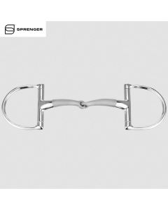 Sprenger SATINOX D-Ring Trense 14 mm einfach gebrochen Edelstahl rostfrei|LANCADE Reitsport