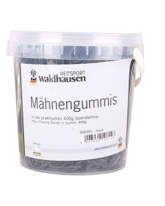 Mähnengummis im Eimer, 400 g, schwarz